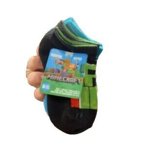CTM Kid's Minecraft Mix It Up Graphics Novelty Socks (6 Pack)